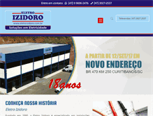 Tablet Screenshot of eletroizidoro.com.br
